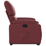 Fauteuil inclinable de massage Rouge bordeaux Similicuir