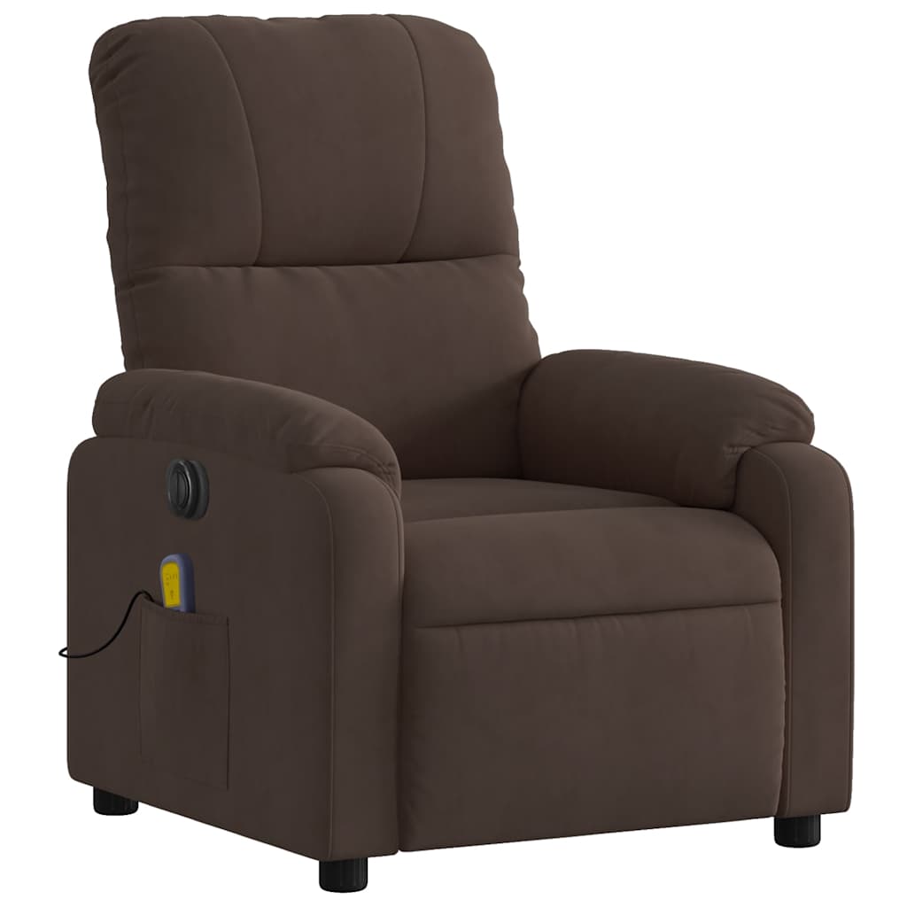 Fauteuil inclinable de massage électrique marron