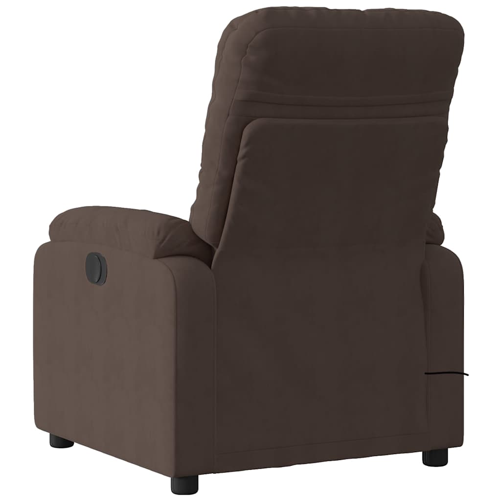 Fauteuil inclinable de massage électrique marron