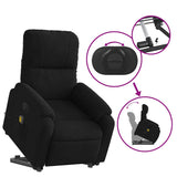 Fauteuil inclinable de massage noir tissu microfibre