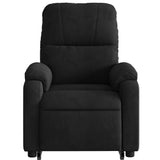 Fauteuil inclinable de massage noir tissu microfibre