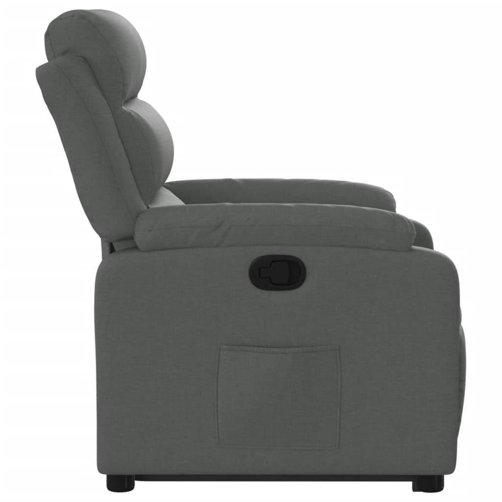 Fauteuil inclinable Gris foncé Tissu