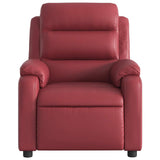 Fauteuil inclinable électrique Rouge bordeaux Similicuir