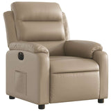 Fauteuil inclinable électrique Cappuccino Similicuir