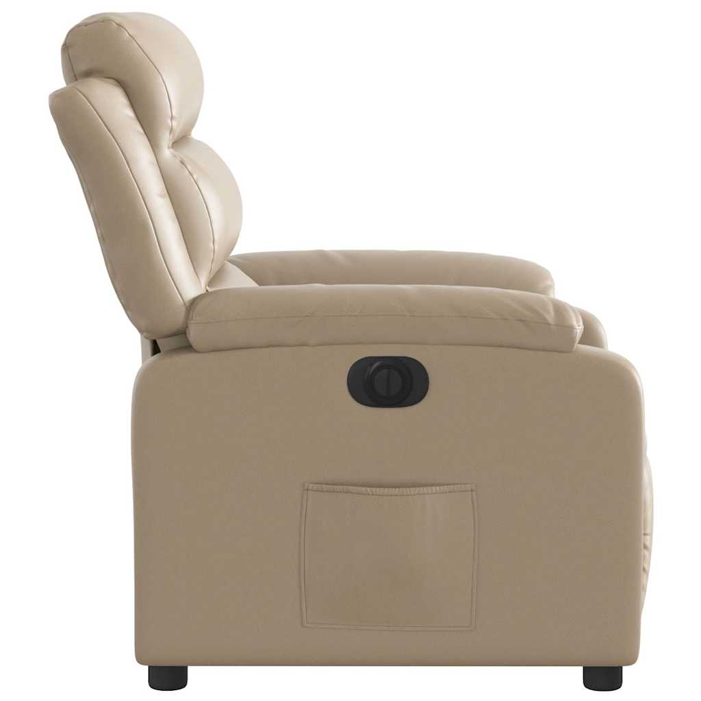 Fauteuil inclinable électrique Cappuccino Similicuir