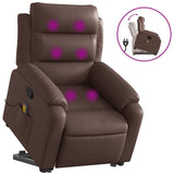 Fauteuil inclinable de massage Marron Similicuir