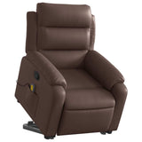 Fauteuil inclinable de massage Marron Similicuir