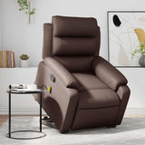 Fauteuil inclinable de massage Marron Similicuir