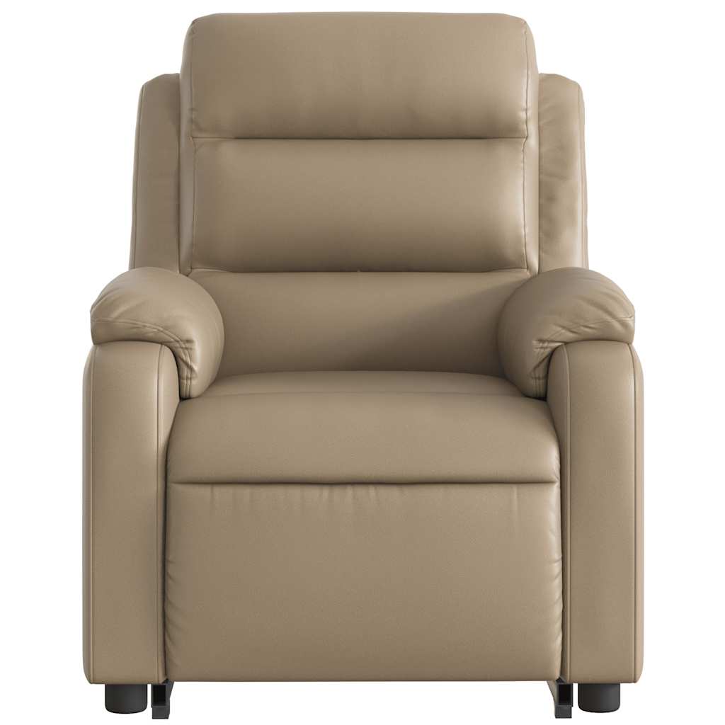 Fauteuil inclinable électrique cappuccino similicuir