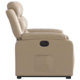 Fauteuil inclinable électrique cappuccino similicuir