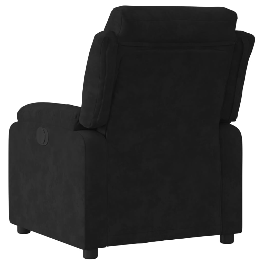 Fauteuil inclinable électrique noir velours