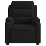 Fauteuil inclinable électrique noir velours