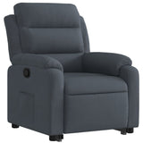 Fauteuil inclinable Gris foncé Velours