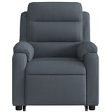 Fauteuil inclinable Gris foncé Velours