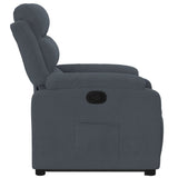 Fauteuil inclinable Gris foncé Velours