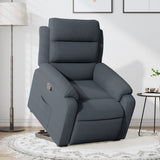 Fauteuil inclinable Gris foncé Velours