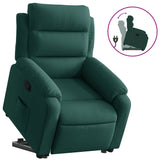 Fauteuil inclinable Vert foncé Velours