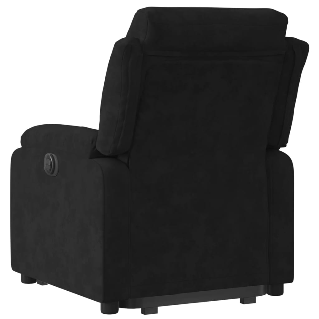 Fauteuil inclinable électrique noir velours