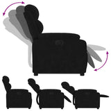 Fauteuil inclinable électrique noir velours