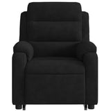 Fauteuil inclinable électrique noir velours