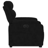 Fauteuil inclinable électrique noir velours