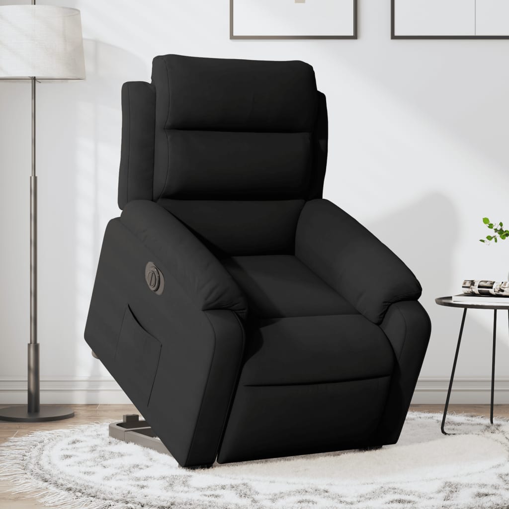 Fauteuil inclinable électrique noir velours