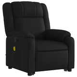 Fauteuil inclinable de massage Noir Similicuir