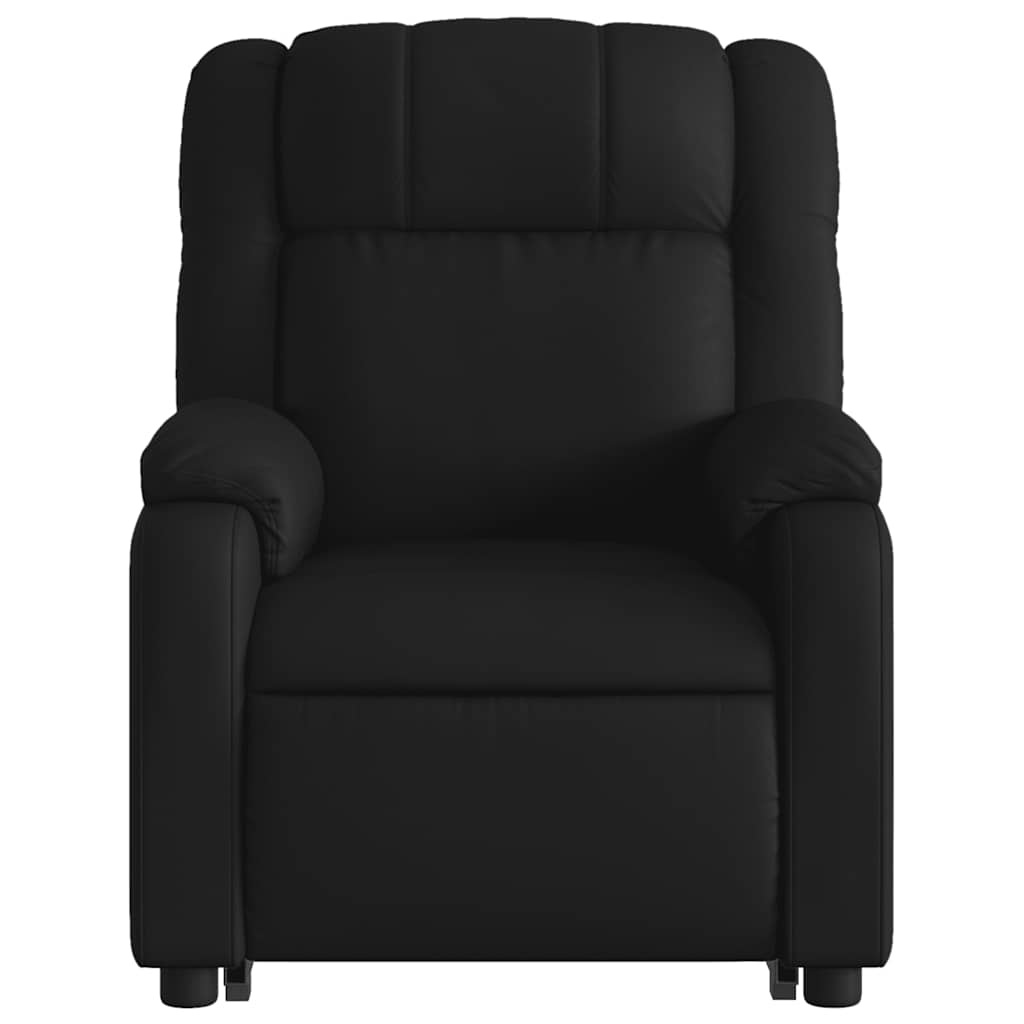 Fauteuil inclinable de massage Noir Similicuir