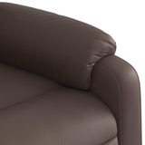 Fauteuil inclinable de massage Marron Similicuir