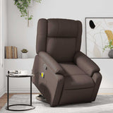 Fauteuil inclinable de massage Marron Similicuir