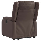 Fauteuil inclinable de massage électrique marron similicuir