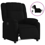 Fauteuil inclinable électrique Noir Tissu