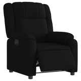 Fauteuil inclinable électrique Noir Tissu