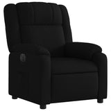 Fauteuil inclinable électrique Noir Tissu