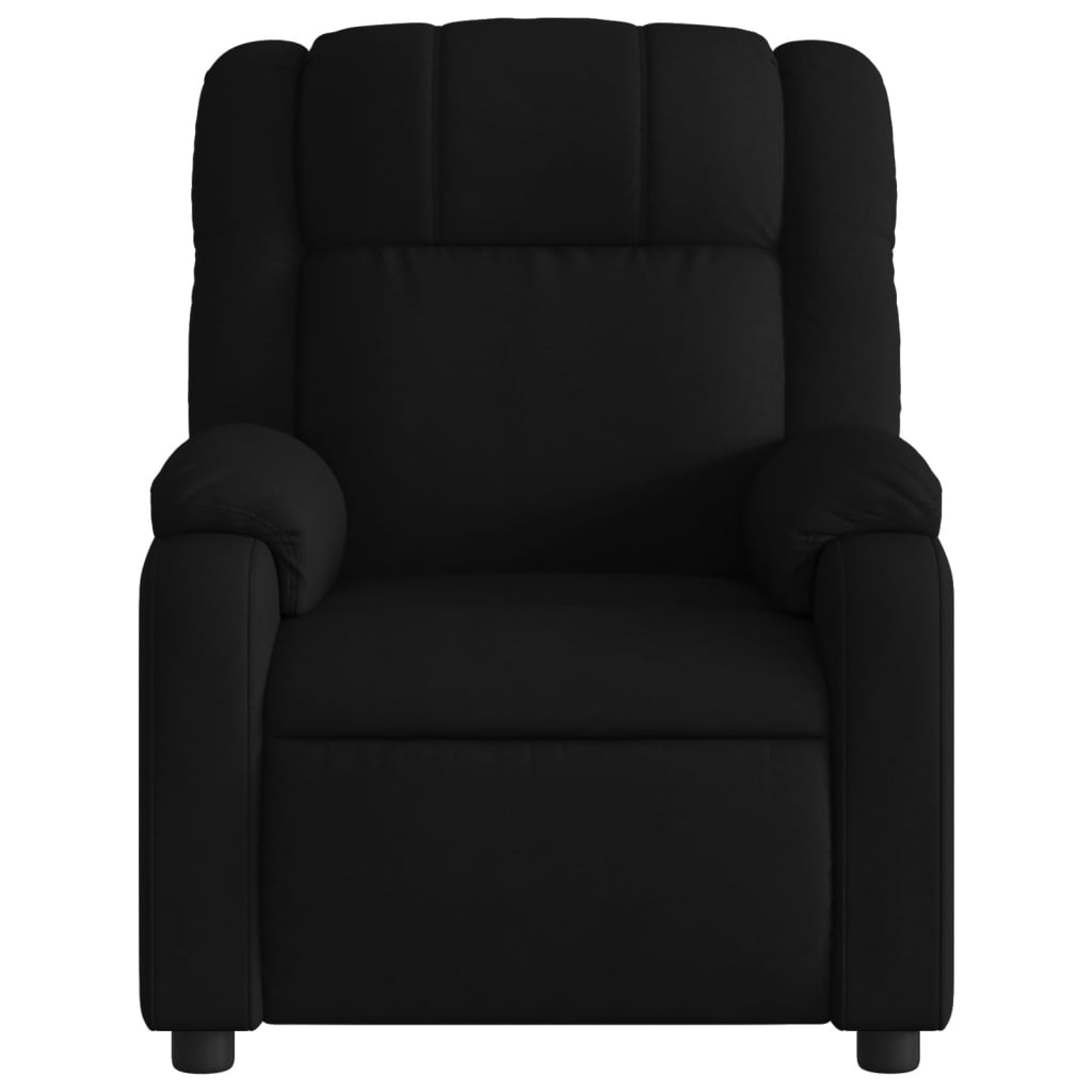 Fauteuil inclinable électrique Noir Tissu