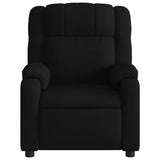 Fauteuil inclinable électrique Noir Tissu