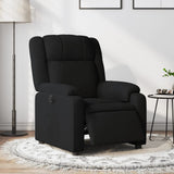 Fauteuil inclinable électrique Noir Tissu