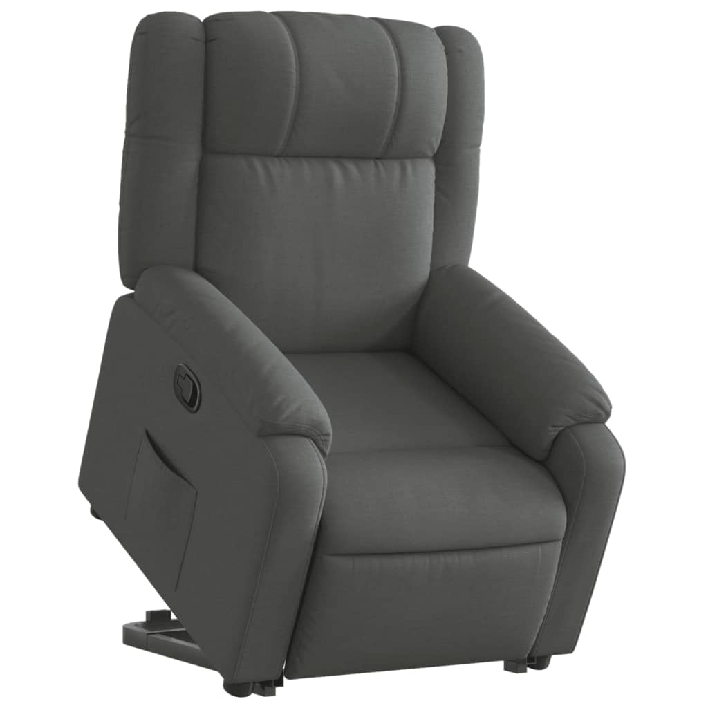 Fauteuil inclinable Gris foncé Tissu