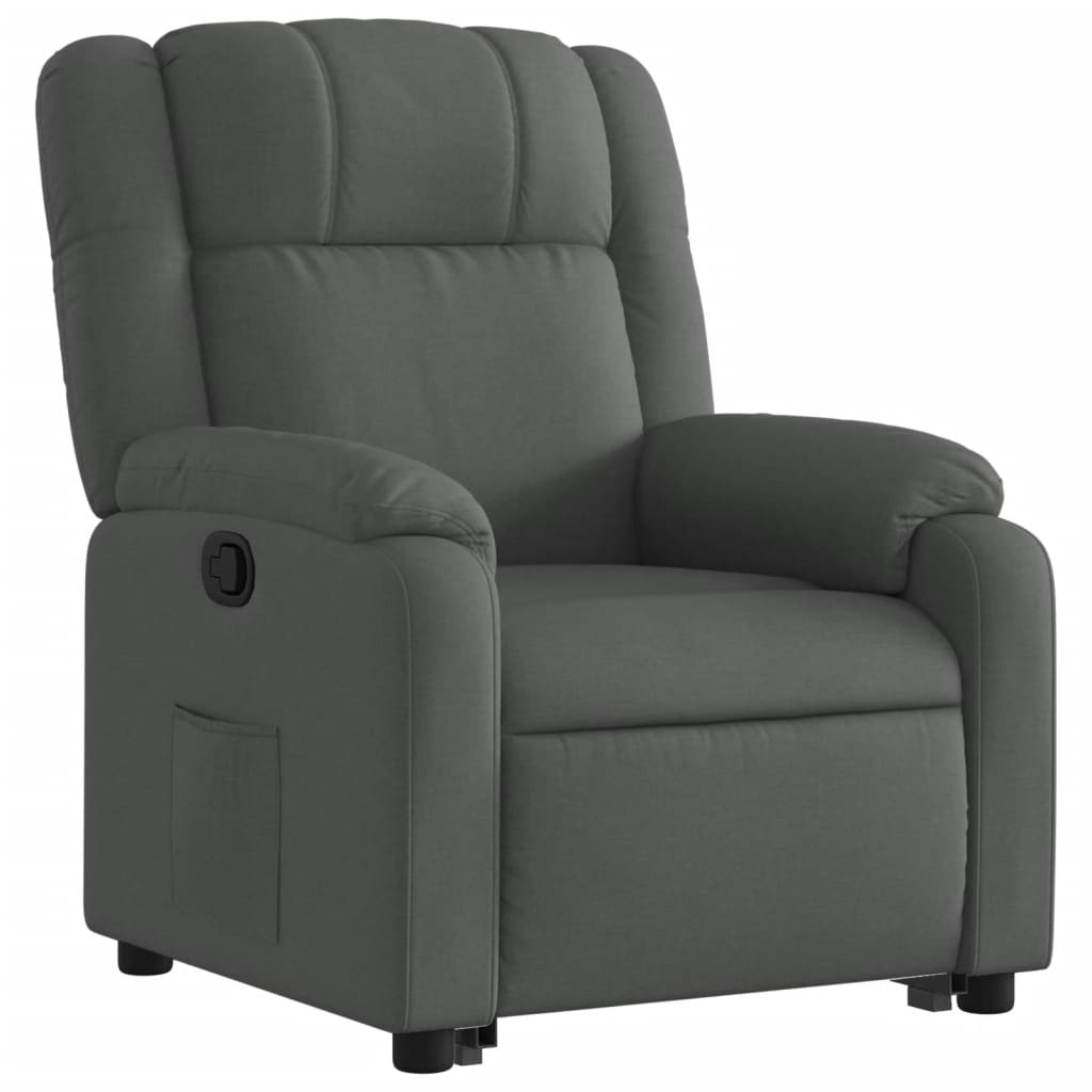 Fauteuil inclinable Gris foncé Tissu