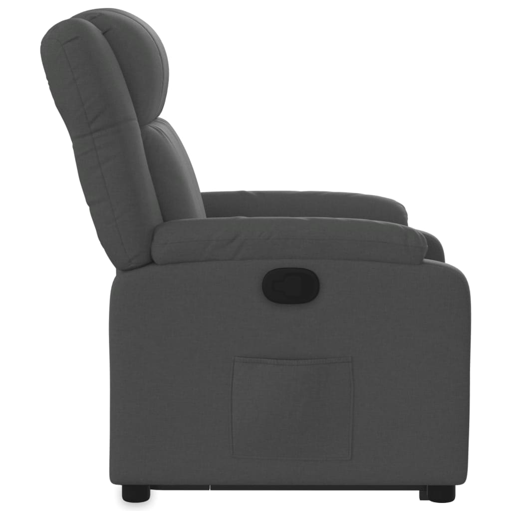 Fauteuil inclinable Gris foncé Tissu