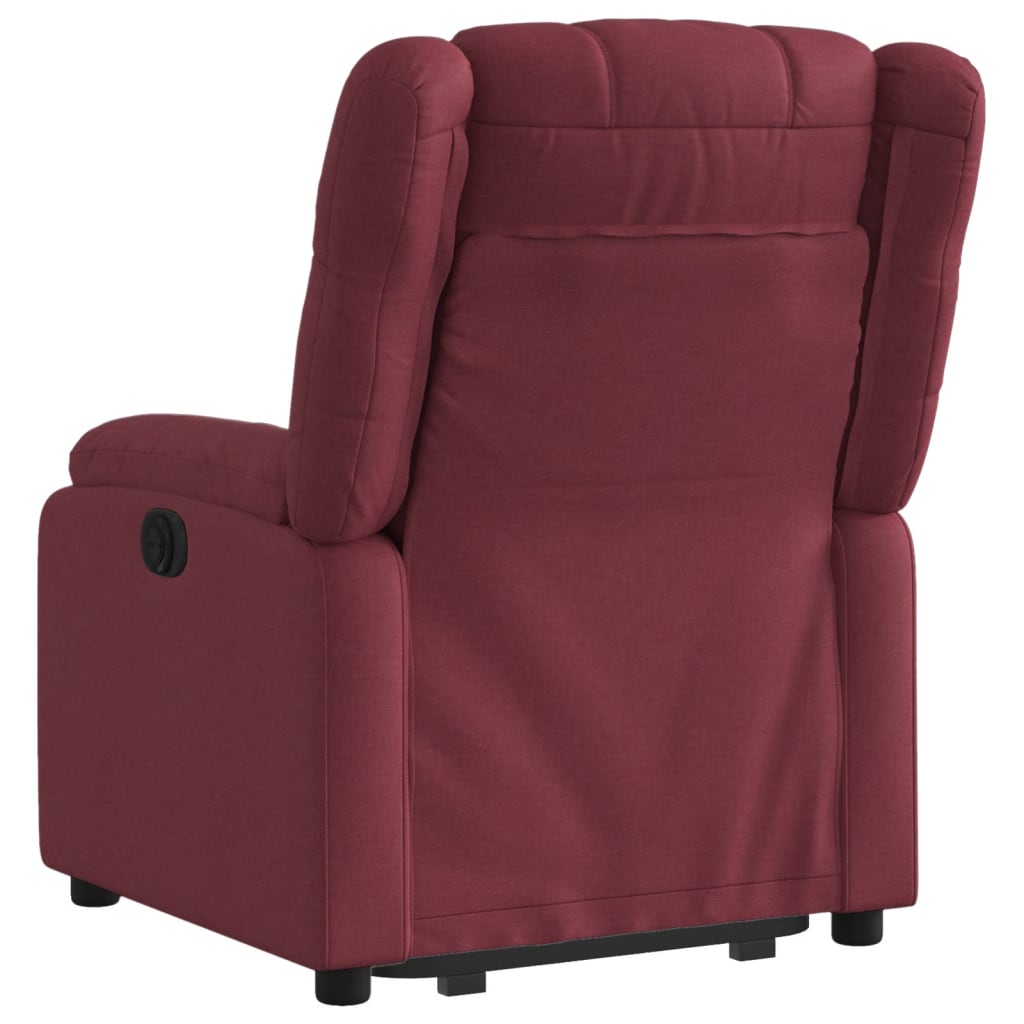 Fauteuil inclinable rouge bordeaux tissu