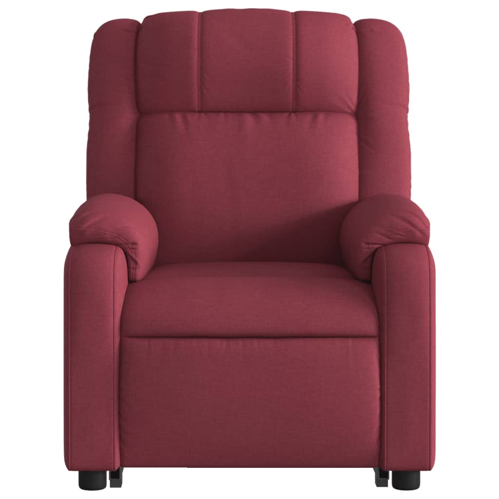 Fauteuil inclinable rouge bordeaux tissu