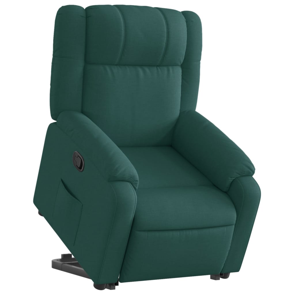 Fauteuil inclinable vert foncé tissu