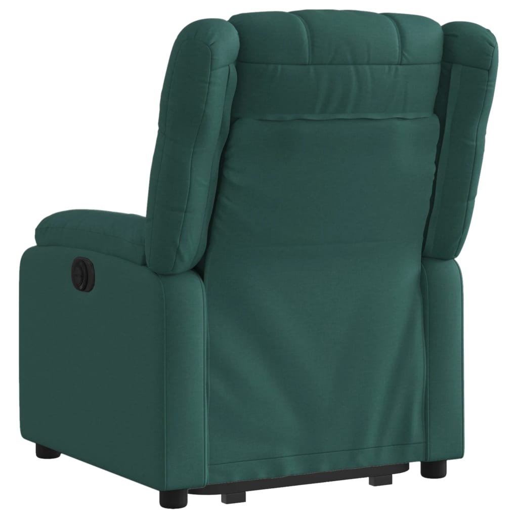 Fauteuil inclinable vert foncé tissu