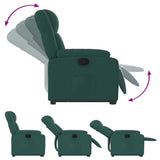 Fauteuil inclinable vert foncé tissu