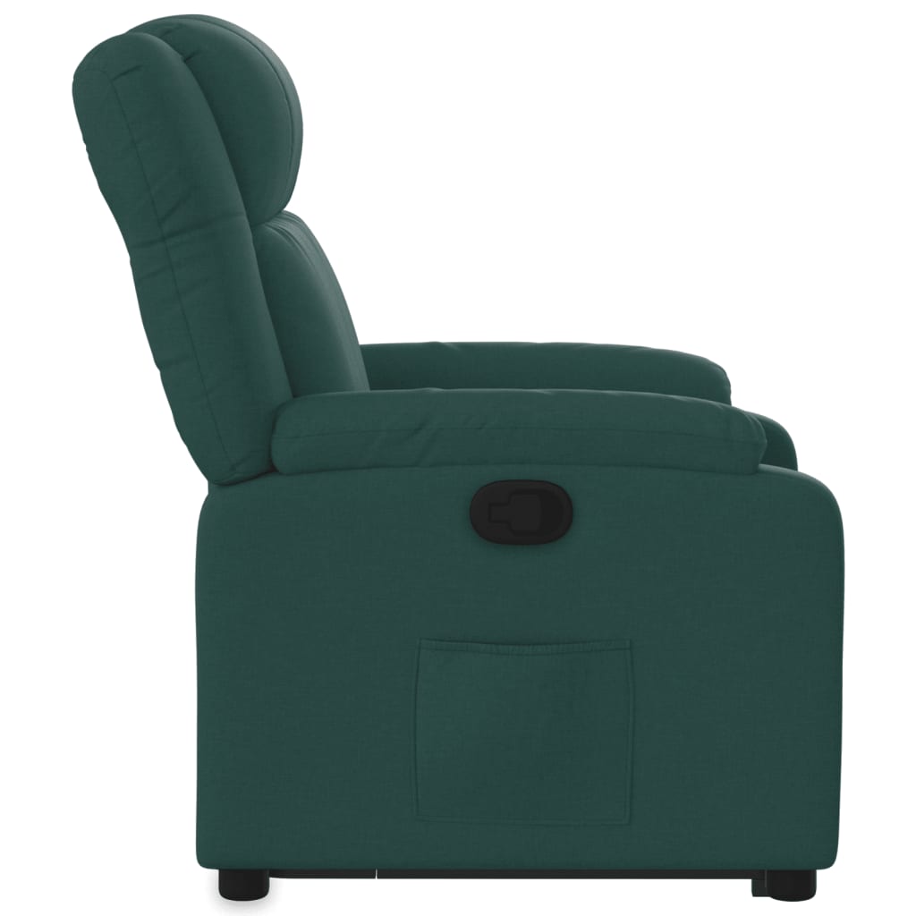 Fauteuil inclinable vert foncé tissu