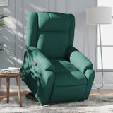 Fauteuil inclinable vert foncé tissu