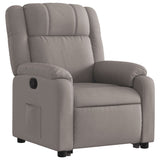 Fauteuil inclinable taupe tissu