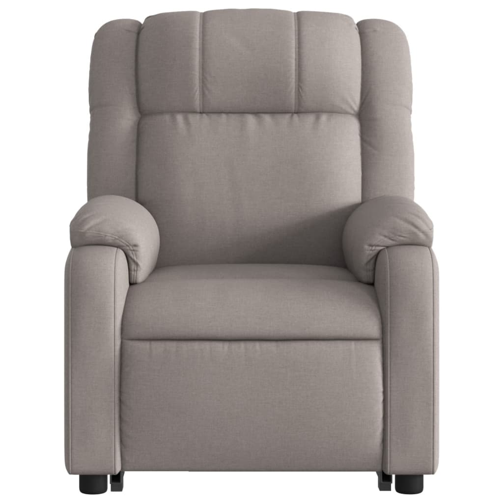 Fauteuil inclinable taupe tissu