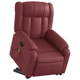 Fauteuil inclinable de massage Rouge bordeaux Similicuir